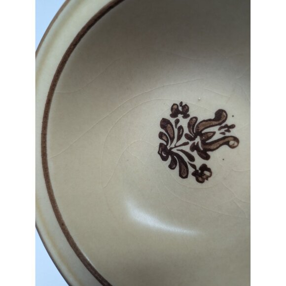 Set of 4 Pfaltzgraff Village Tan Dessert Bowl USA 5 1/4" Rimmed - Picture 7 of 12